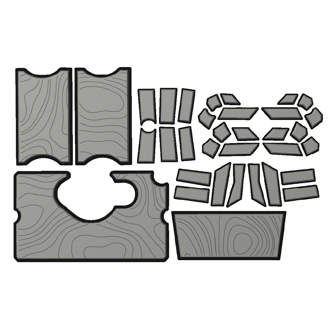 "Topo" - Custom EVA Foam Routed Speaker Shell for Ecoxgear Defender