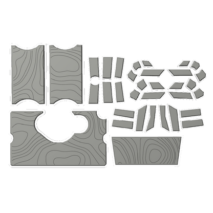 "Topo" - Custom EVA Foam Routed Speaker Shell for Ecoxgear Defender