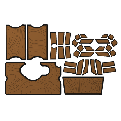 "Topo" - Custom EVA Foam Routed Speaker Shell for Ecoxgear Defender