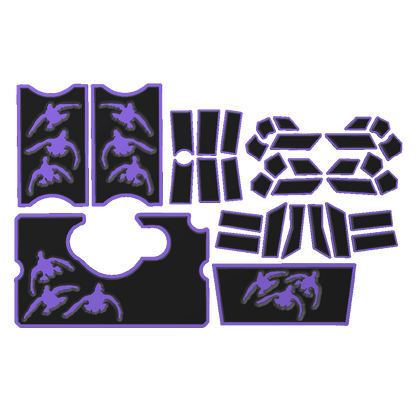 "Cupped Ducks" - Custom EVA Foam Routed Speaker Shell for Ecoxgear Defender