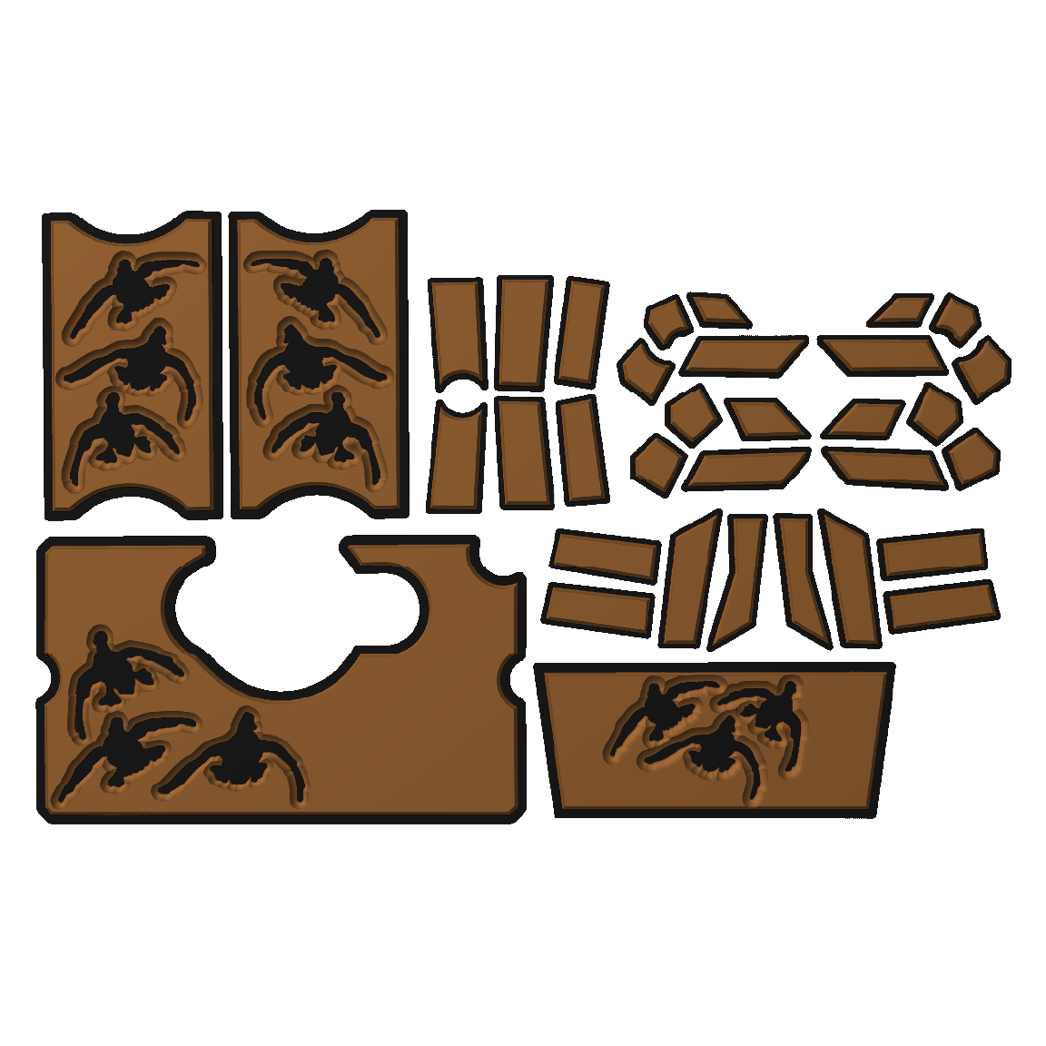 "Cupped Ducks" - Custom EVA Foam Routed Speaker Shell for Ecoxgear Defender