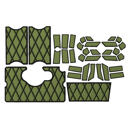 "Diamonds" - Custom EVA Foam Routed Speaker Shell for Ecoxgear Defender