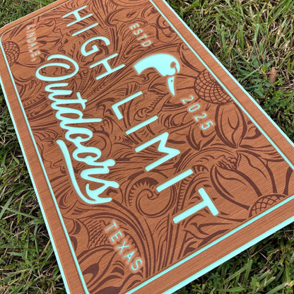 "OUTLAW" - Custom Cooler Topper with YOUR NAME OR LOGO