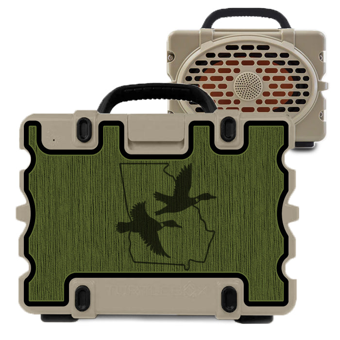 "FLY OUT - PICK YOUR STATE" - Custom Speaker Shell for Turtlebox or Ecoxgear Defender