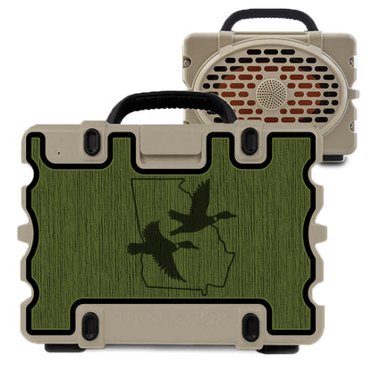 "FLY OUT - PICK YOUR STATE" - Custom Speaker Shell for Turtlebox or Ecoxgear Defender