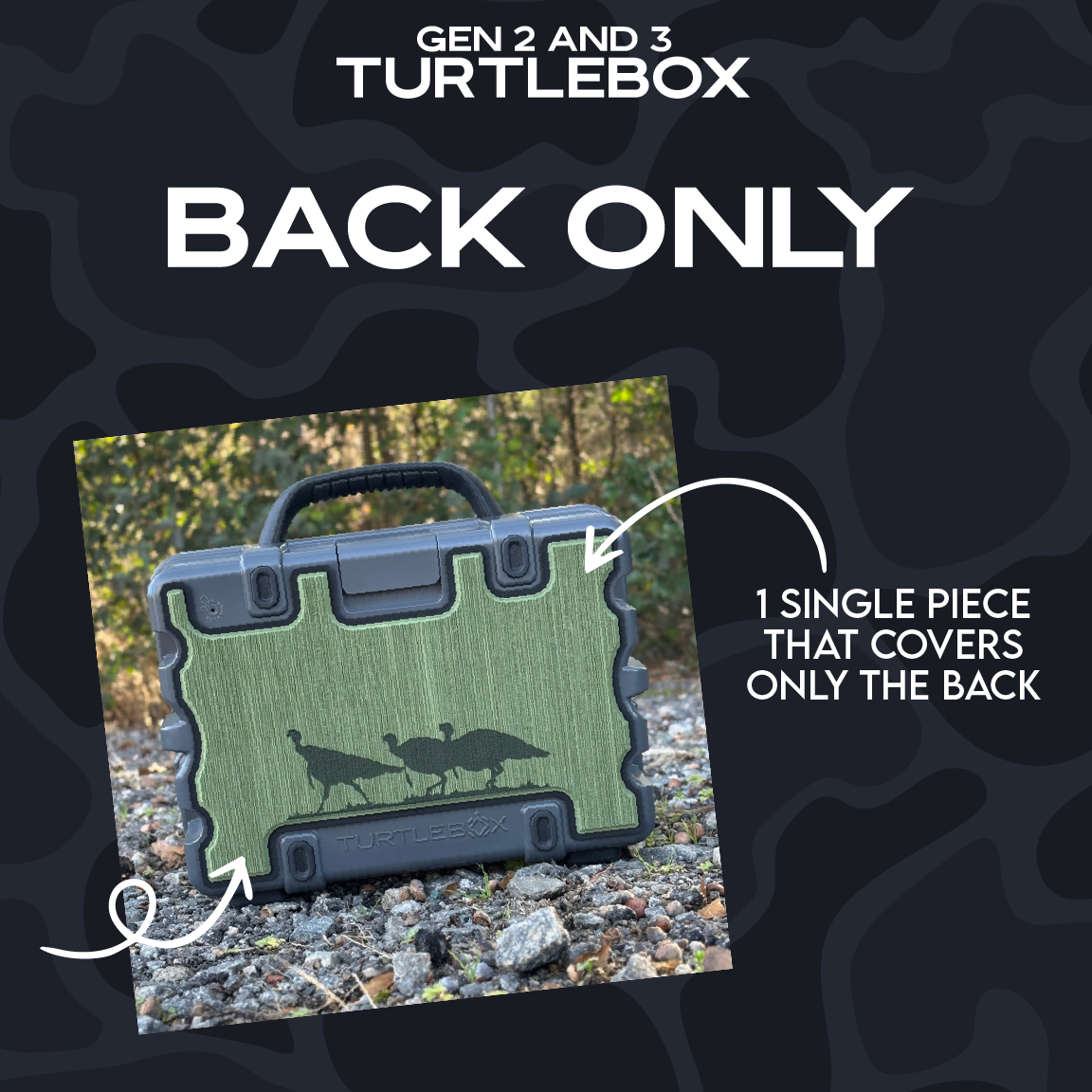 "Dirty Bird Supply Co CAMO" - Custom Speaker Shell for Turtlebox