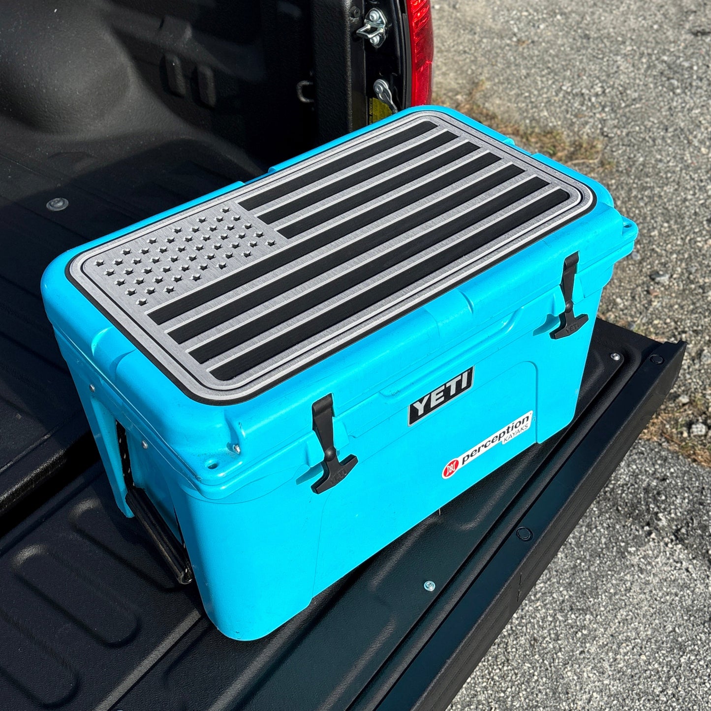 "American Flag" - Fully Routed Custom Cooler Topper