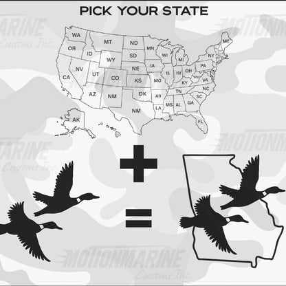 "FLY OUT - PICK YOUR STATE" - Custom Speaker Shell for Turtlebox or Ecoxgear Defender