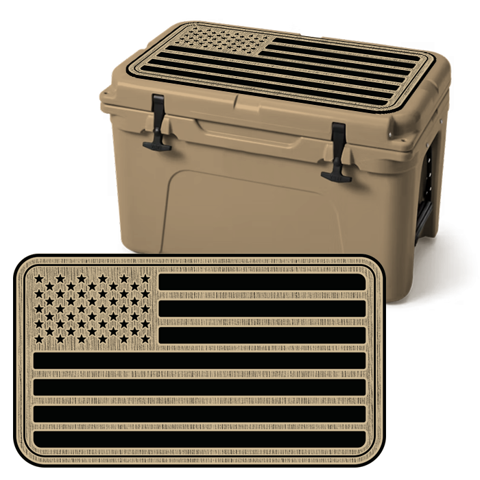"American Flag" - Fully Routed Custom Cooler Topper