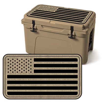 "American Flag" - Fully Routed Custom Cooler Topper