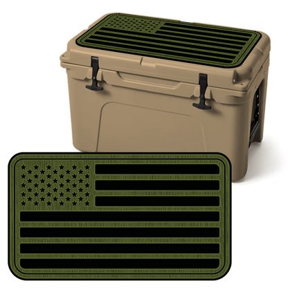 "American Flag" - Fully Routed Custom Cooler Topper