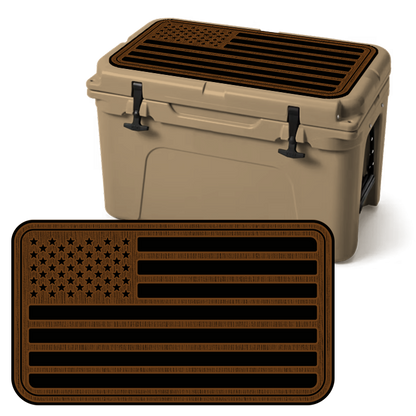 "American Flag" - Fully Routed Custom Cooler Topper