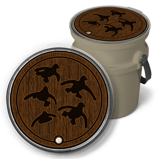 "Cupped Ducks" - YETI®  Loadout Bucket Lid Foam Topper