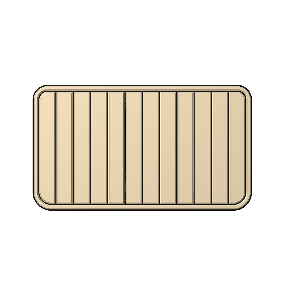 "Lines" - EVA Foam Cooler Topper