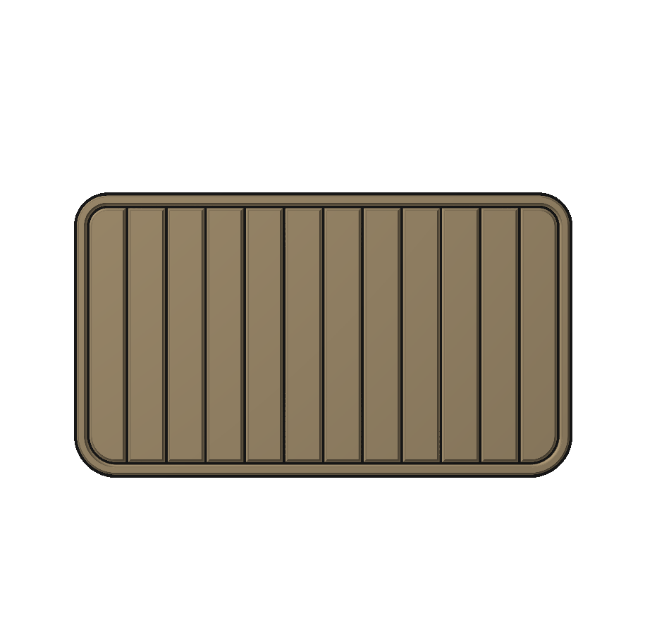 "Lines" - EVA Foam Cooler Topper