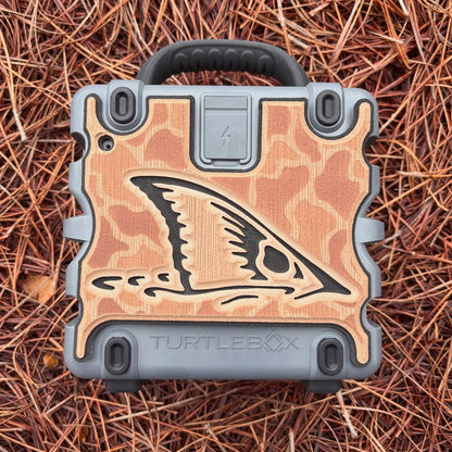 "The Camo Red Fish Tail" - Custom Speaker Shell for Turtlebox or Ecoxgear Defender