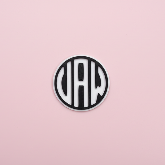"Monogram Circle" - Custom EVA FOAM Sticker