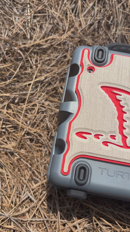"Red Fish Tail" - Custom Speaker Shell for Turtlebox or Ecoxgear Defender