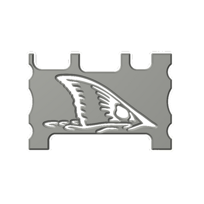 "Red Fish Tail" - Custom Speaker Shell for Turtlebox or Ecoxgear Defender