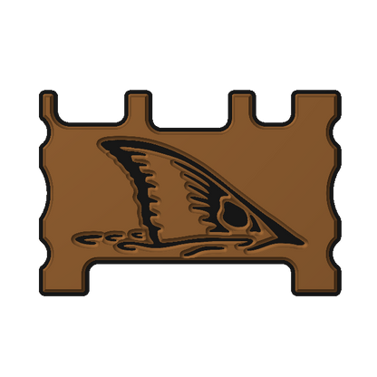 "Red Fish Tail" - Custom Speaker Shell for Turtlebox or Ecoxgear Defender